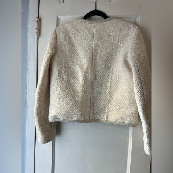 Sandro Sable Double S Tweed Wool Jacket 38 - Picture 8 of 16